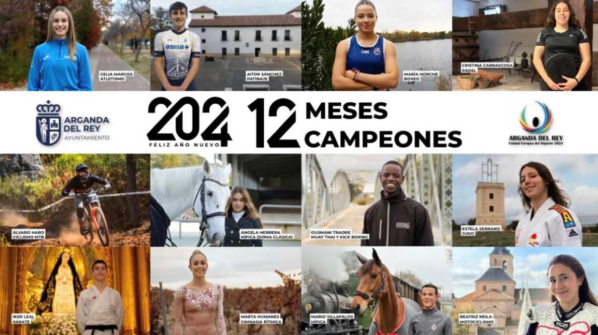 Confirmados los 12 embajadores de Arganda del Rey Ciudad Europea del deporte 2024