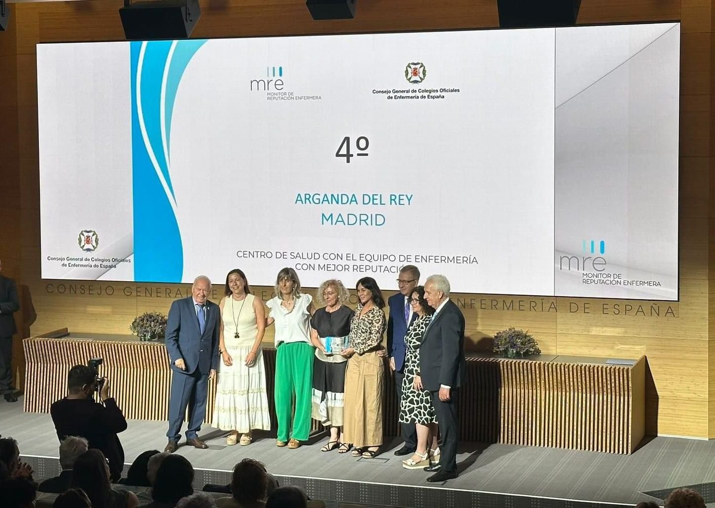 El equipo de enfermería del Centro de Salud del Camino del Molino de Arganda, el cuarto con mejor reputación de España según el CGE