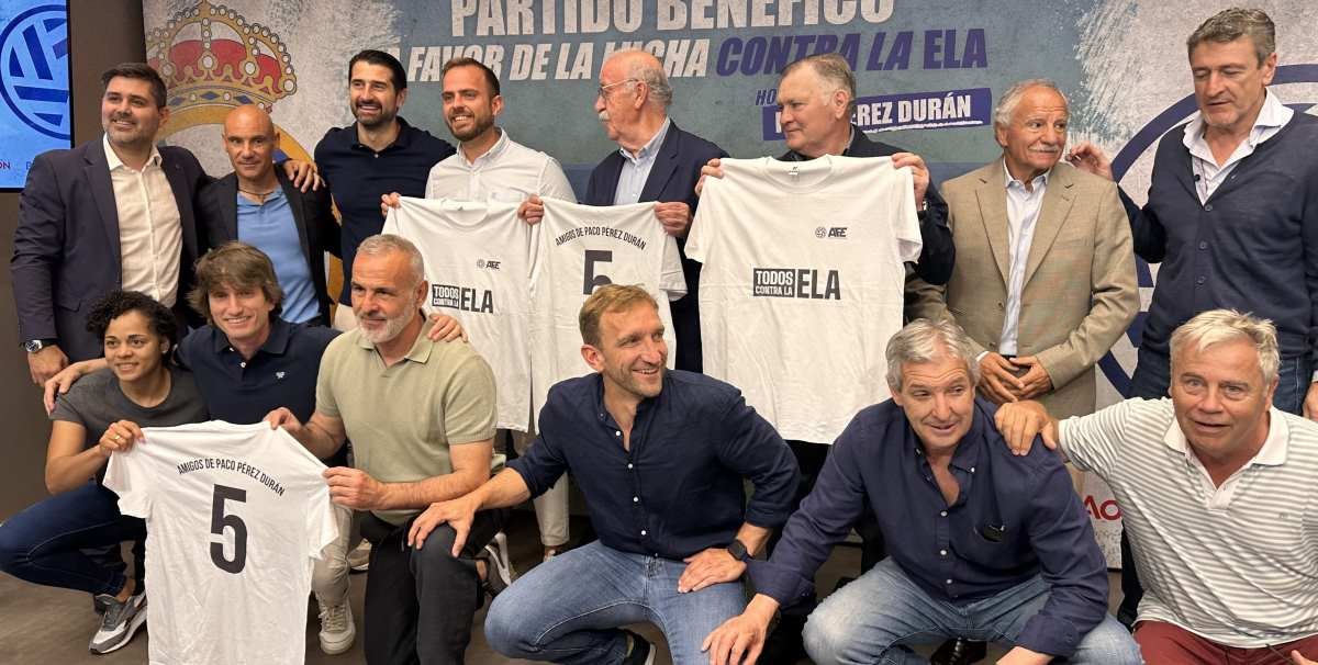 Arganda acogerá un partido benéfico entre los veteranos del Real Madrid y la AFE en apoyo a la lucha contra la ELA