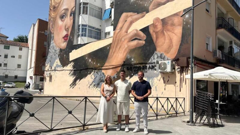 Arganda del Rey presenta de forma oficial el nuevo mural de Sfhir, el muralista urbano más destacado del mundo