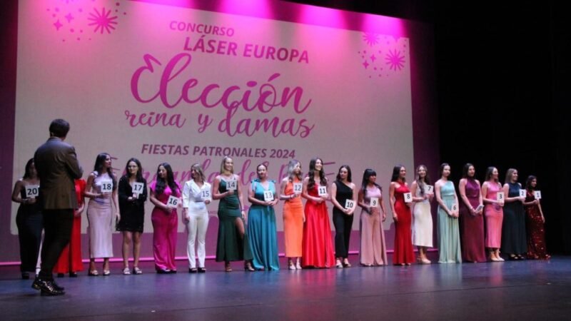 Abierto el plazo de inscripción para el Concurso Láser Europa de Reina y Damas de Honor de las Fiestas Patronales 2025