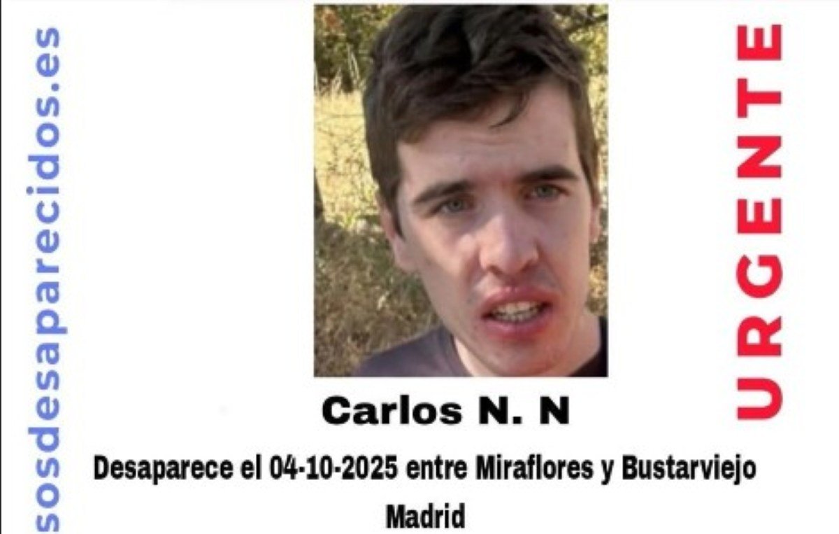 SOS Desaparecidos activa la alerta por un joven argandeño desaparecido el 4 de octubre