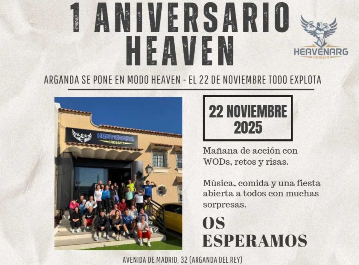 Heaven CrossFit celebra su primer aniversario en Arganda del Rey con una gran fiesta del fitness