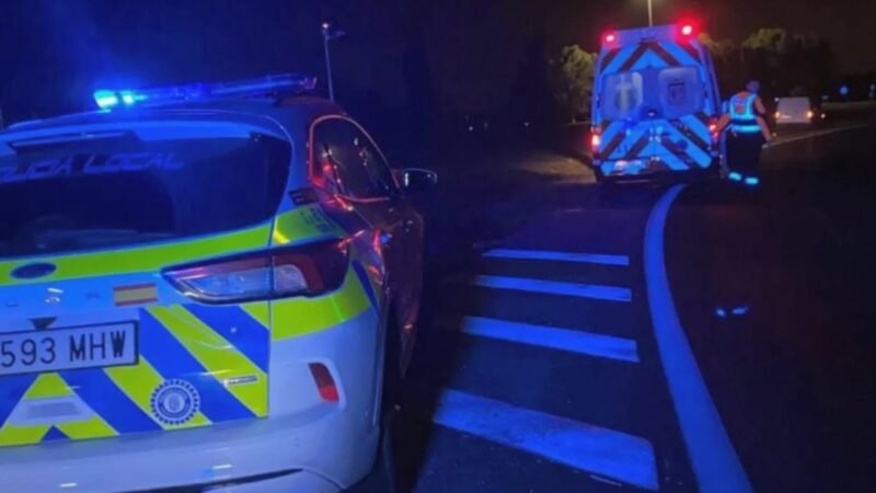 Dos heridos trasladados al Hospital del Sureste tras un accidente nocturno en la M-300