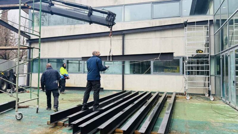 Avanza la instalación de una nueva cubierta para CrossFit en la Ciudad Deportiva Príncipe Felipe