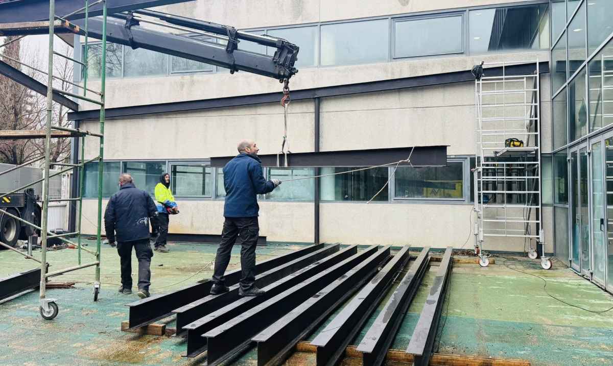 Avanza la instalación de una nueva cubierta para CrossFit en la Ciudad Deportiva Príncipe Felipe