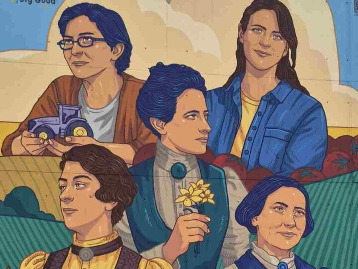 Arganda estrena un mural de más de 100 metros cuadrados en homenaje a la mujer en el campo español