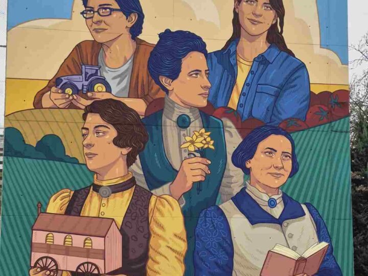 Arganda estrena un mural de más de 100 metros cuadrados en homenaje a la mujer en el campo español