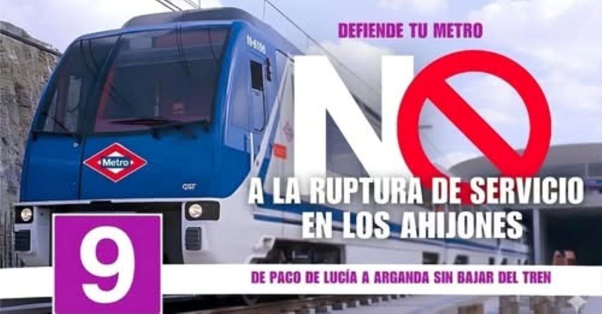 «Problemas de la Ciudadanía» argandeños recogen firmas contra la posible ruptura del servicio en la Línea 9 de Metro