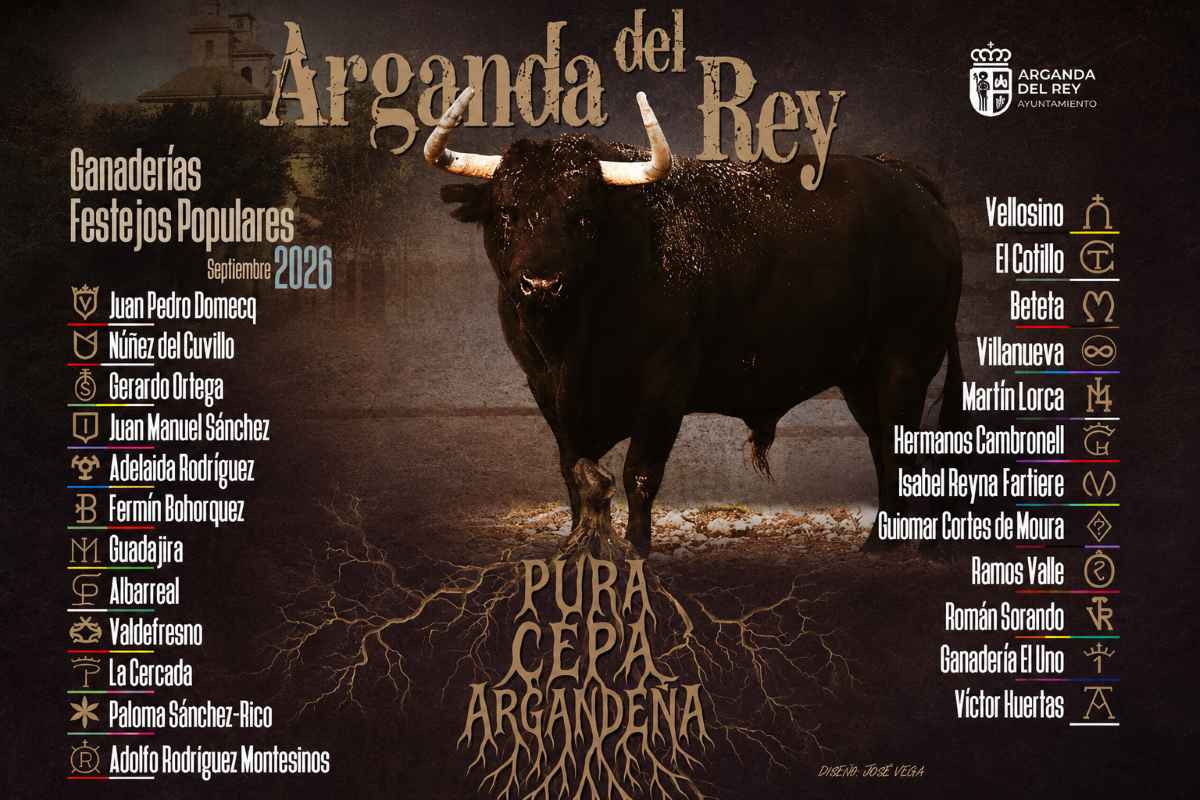 Anunciadas las 24 ganaderías que protagonizarán las Fiestas Patronales de Arganda 2026