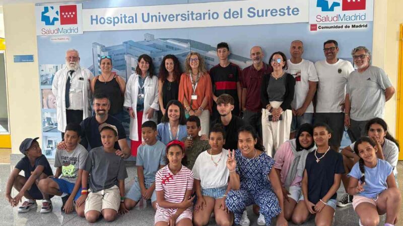 13 menores saharauis pasan su primer reconocimiento médico de verano en el Hospital del Sureste