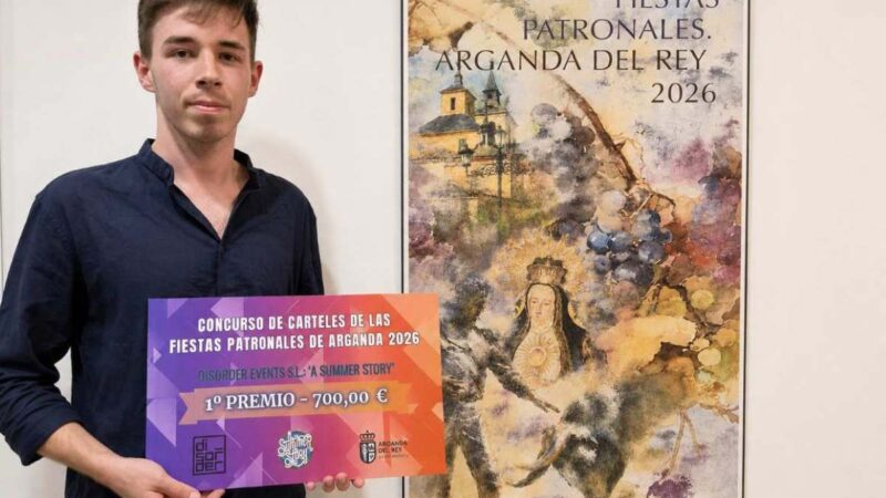 Ya hay cartel para las Fiestas Patronales de Arganda 2026: Álvaro Morillas gana la 41ª edición del concurso