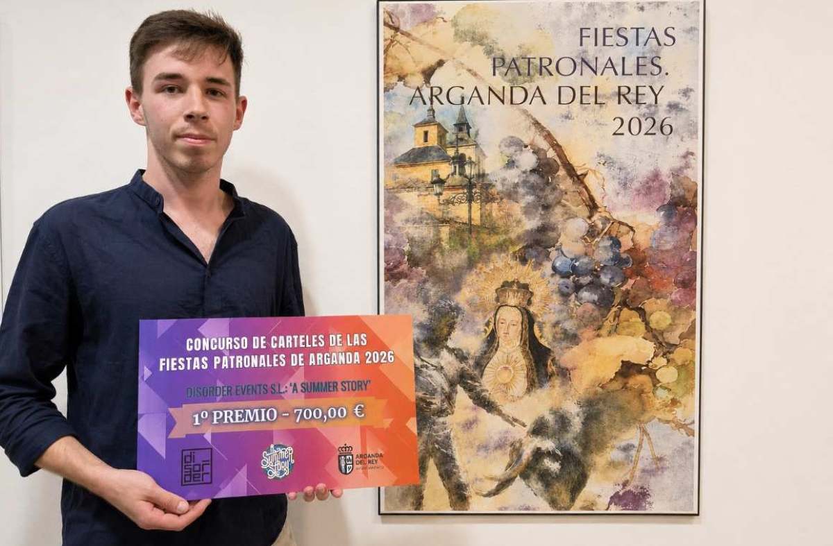 Ya hay cartel para las Fiestas Patronales de Arganda 2026: Álvaro Morillas gana la 41ª edición del concurso