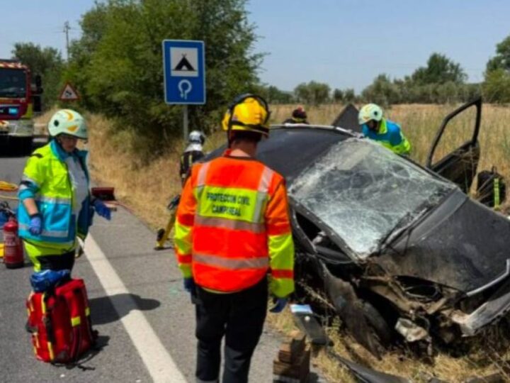 Una mujer, herida grave tras sufrir un accidente de tráfico en las cercanías de Arganda del Rey