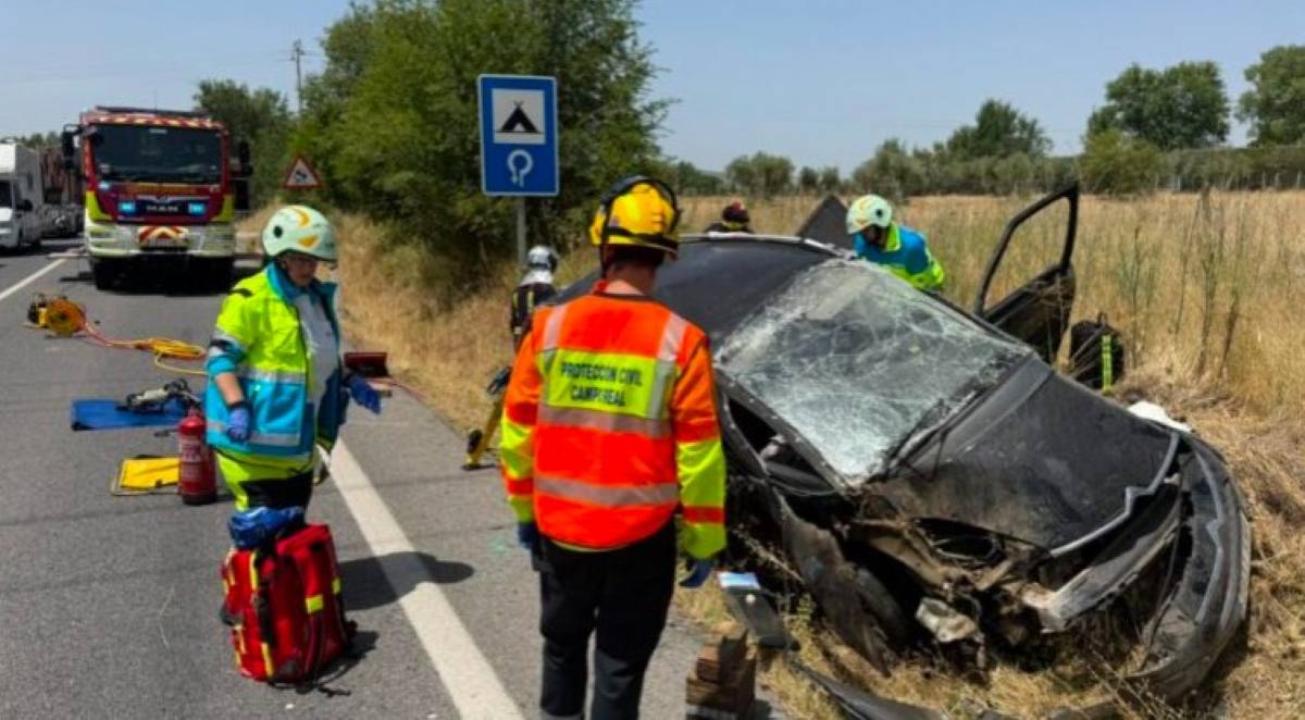 Una mujer, herida grave tras sufrir un accidente de tráfico en las cercanías de Arganda del Rey