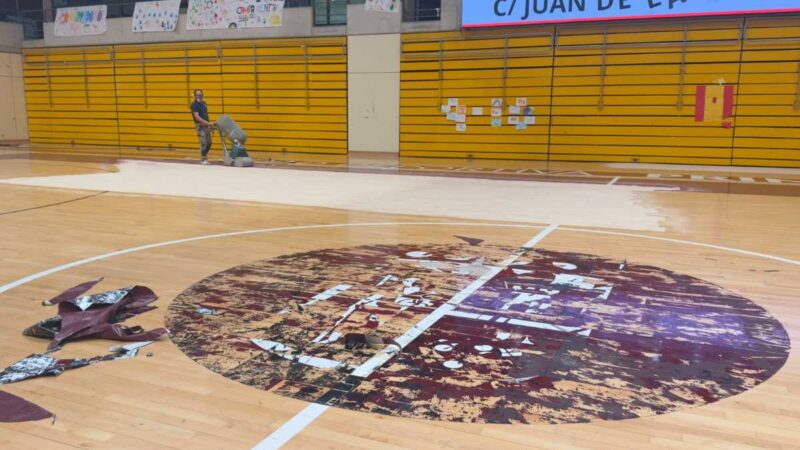 El pabellón de la Ciudad Deportiva Príncipe Felipe estrena obras para llegar en perfectas condiciones al inicio de temporada