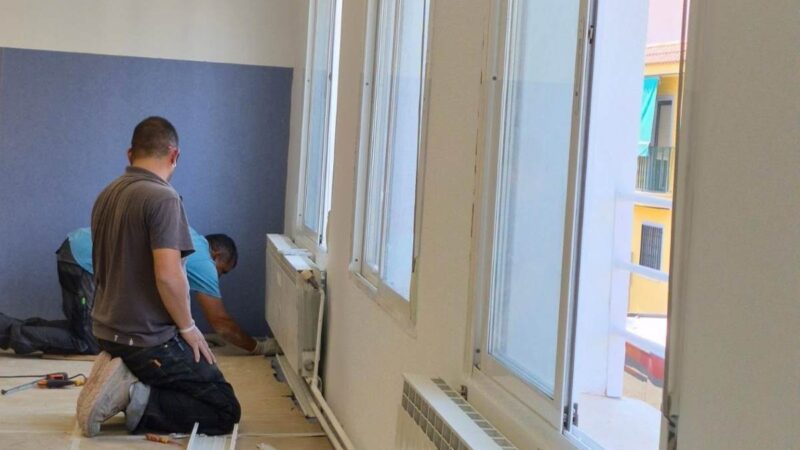 Las obras del CEIP Carretas entran en su recta final y estarán listas para el inicio del curso