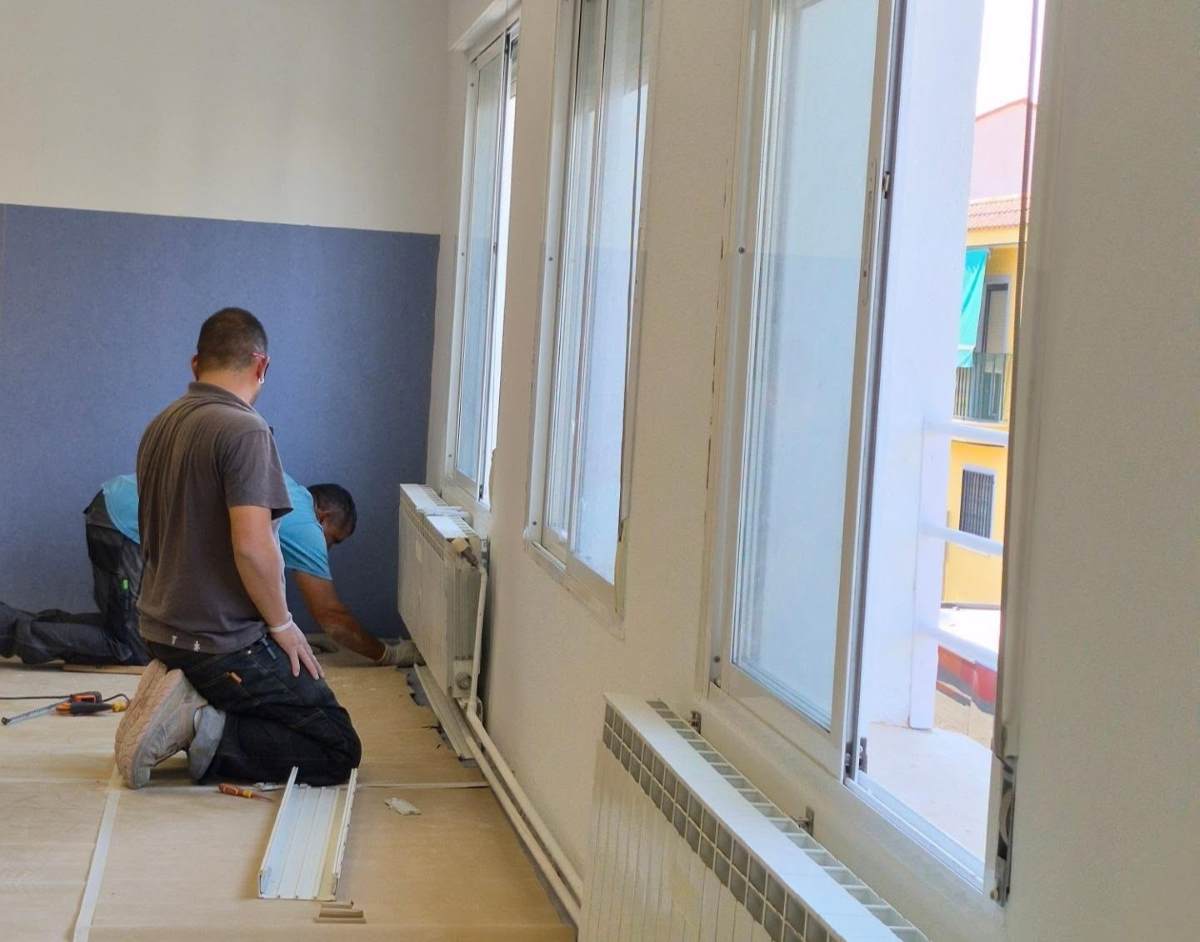 Las obras del CEIP Carretas entran en su recta final y estarán listas para el inicio del curso
