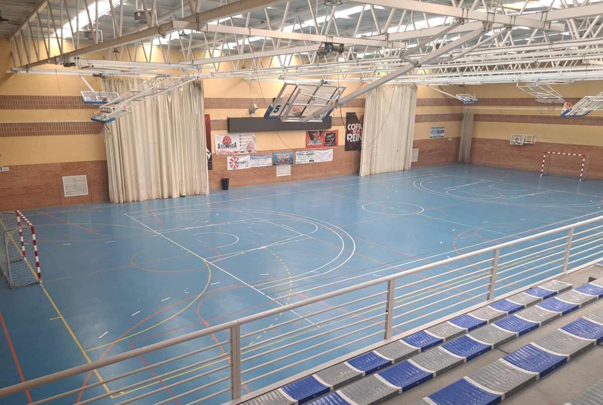Arganda licita por 200.000 euros la renovación del pavimento del pabellón Sergio Lozano de La Poveda
