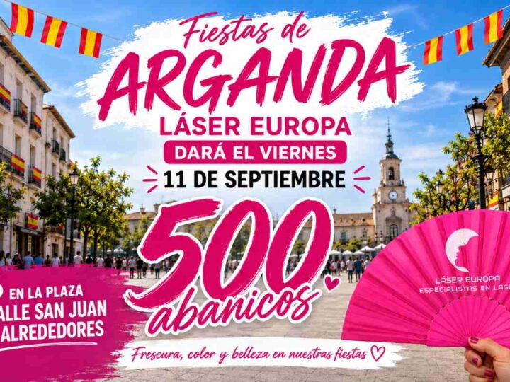 Láser Europa regalará 500 abanicos este viernes en las fiestas de Arganda
