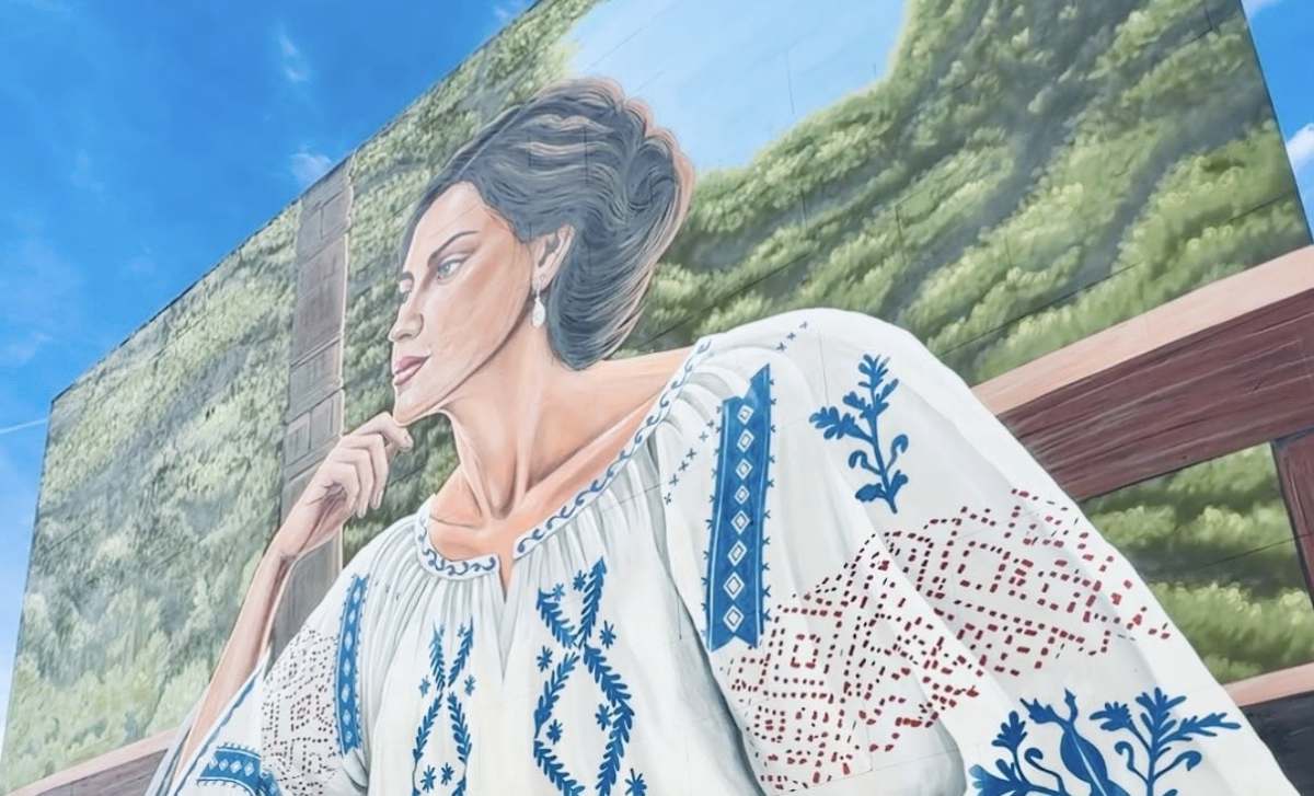 Arganda conmemora 30 años de convivencia con la comunidad rumana con un mural de 200 metros cuadrados