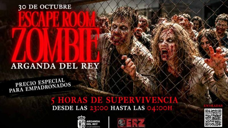 Arganda se convertirá en un apocalipsis zombie este Halloween con un Escape Room de cinco horas