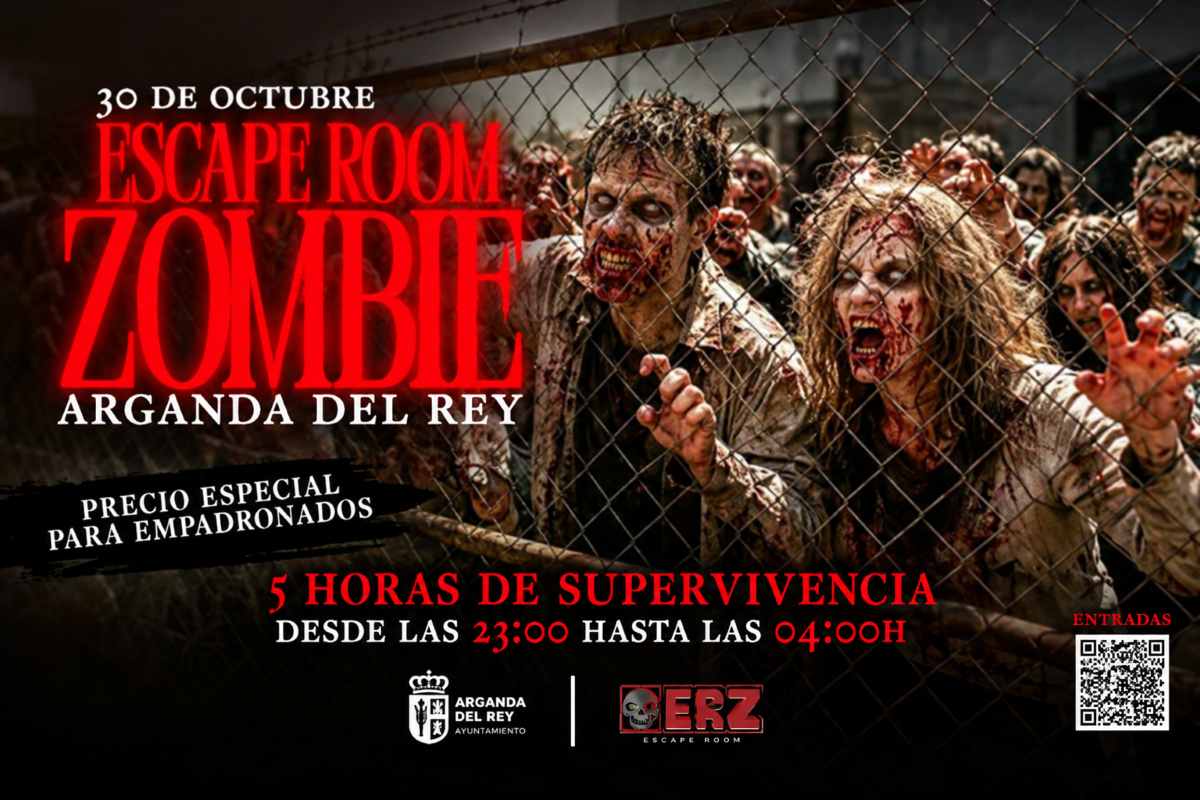 Arganda se convertirá en un apocalipsis zombie este Halloween con un Escape Room de cinco horas